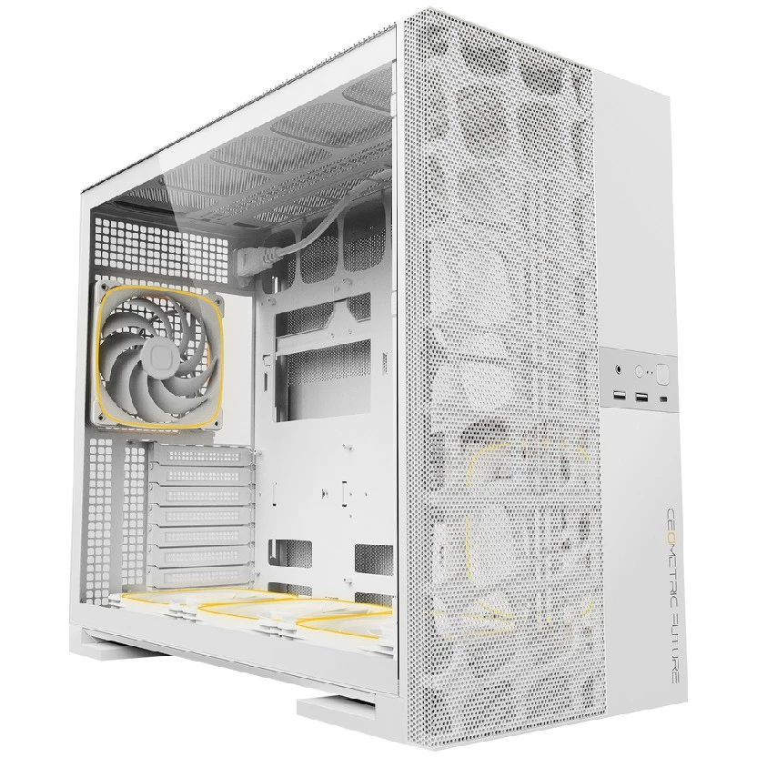 Корпус Geometric Future Model 5 Vent ARGB, Midi-Tower, без БП, белый
