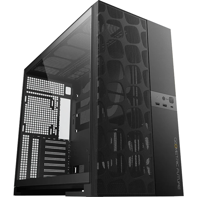 Корпус Geometric Future Model 5 Vent, Midi-Tower, без БП, черный