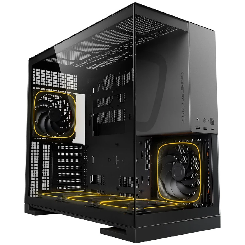 

Корпус Geometric Future Model 5, EATX, Midi-Tower, 2xUSB 3.0, USB Type-C, RGB подсветка, черный/серый, без БП (M5-GB-WF), Model 5