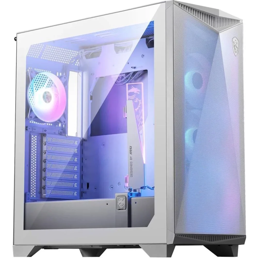 

Корпус MSI MPG GUNGNIR 300R AIRFLOW White, EATX, Midi-Tower, 2xUSB 3.0, USB Type-C, белый, без БП (306-7G21W21-W57), GUNGNIR 300R AIRFLOW White