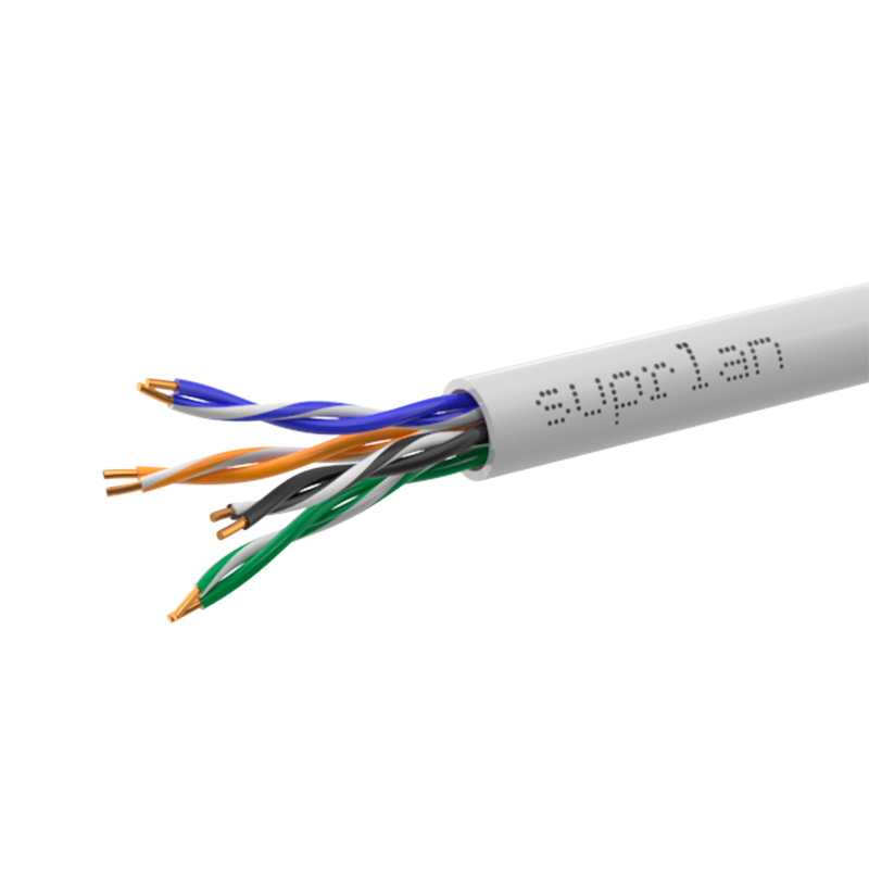 

Витая пара UTP кат.5e, 4 пары, CU, 0.48 мм, 50м., внутренний, одножильный, PVC, серый, SUPRLAN 01-0333-1 (01-0333-1), 01-0333-1