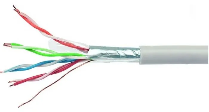 Витая пара FTP кат5e 4 пары CU 051 мм 305м внутренний одножильный PVC серый Cablexpert FPC-5051E-4-CU FPC-5051E-4-CU 12600₽