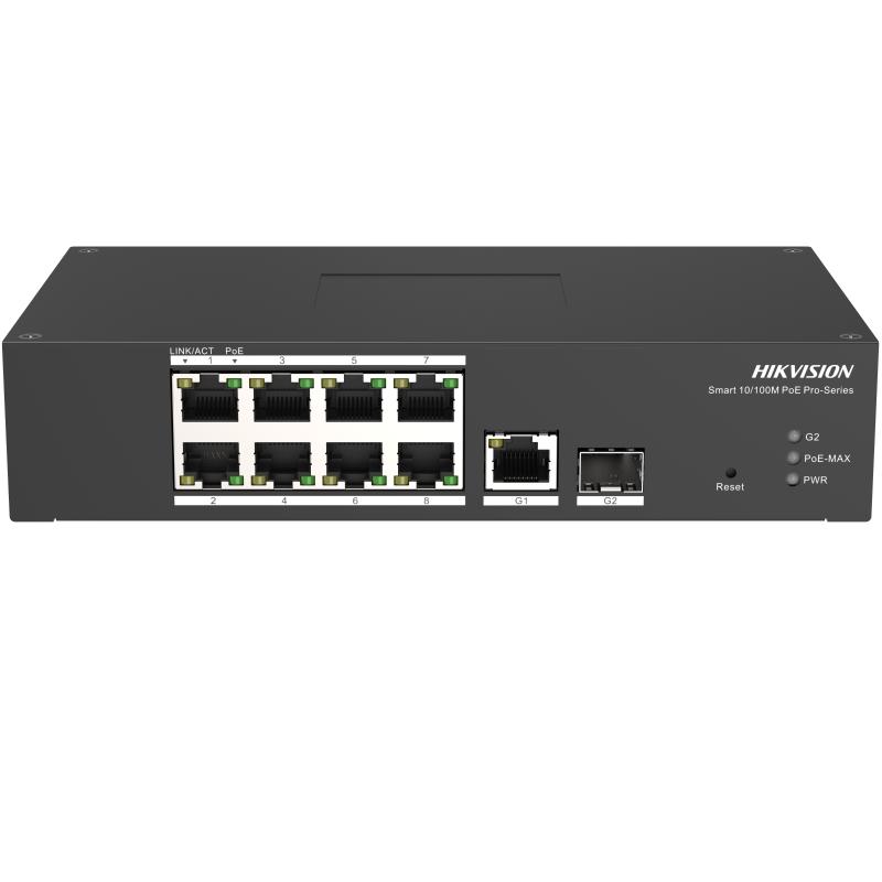 

Коммутатор Hikvision DS-3T1310P-SI/HS, управляемый, кол-во портов: 8x100 Мбит/с, кол-во SFP/uplink: combo RJ-45/SFP 2x1 Гбит/с, PoE: 8x30 Вт (макс. 110 Вт) (DS-3T1310P-SI/HS), DS-3T1310P-SI/HS