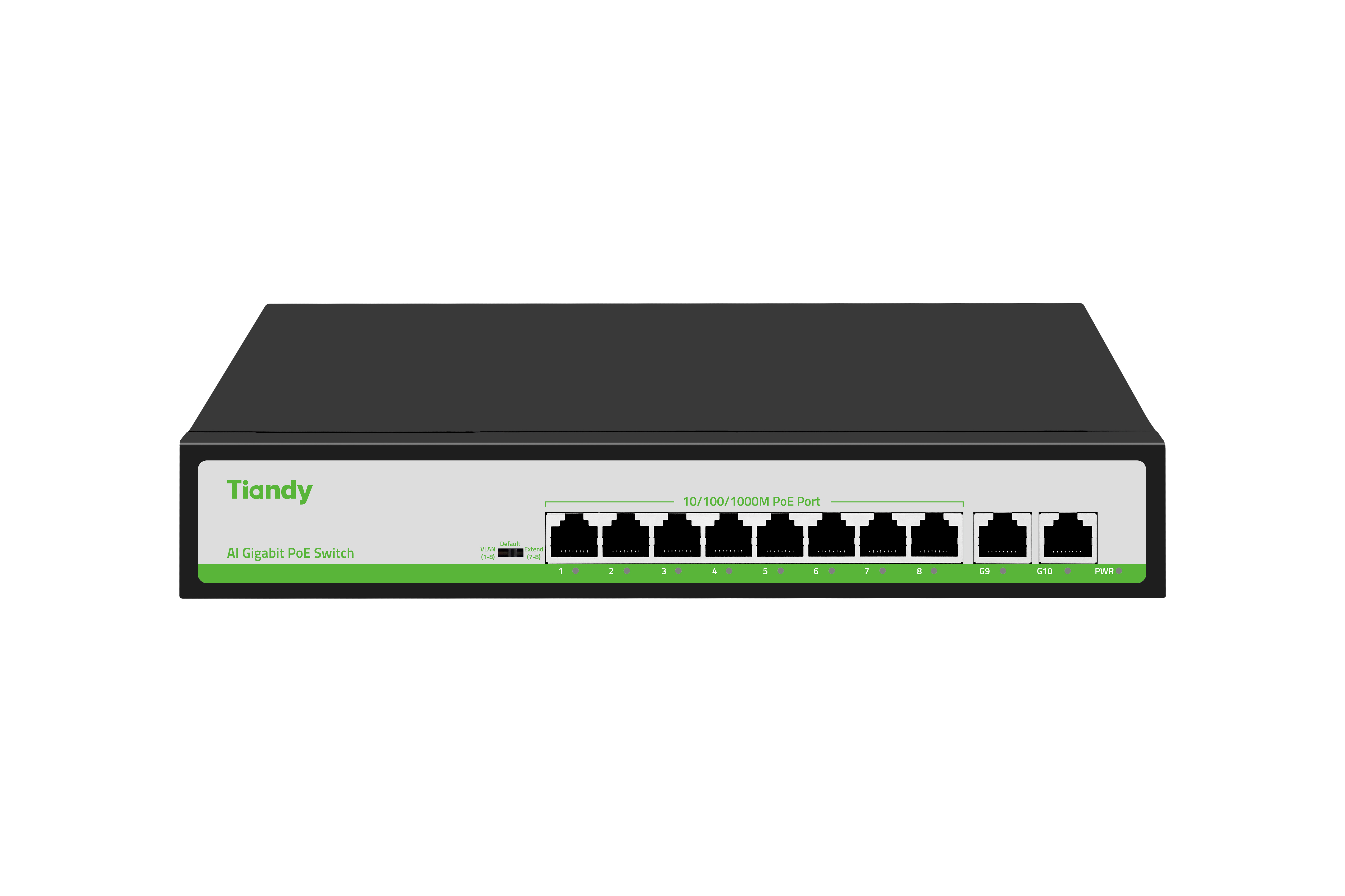 

Коммутатор Tiandy TC-P3S010, кол-во портов: 8x1 Гбит/с, кол-во SFP/uplink: RJ-45 2x1 Гбит/с, PoE: 8x30 Вт (макс. 110 Вт) (TC-P3S010 G/0820/AT/110), TC-P3S010