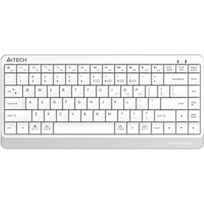

Клавиатура беспроводная A4Tech Fstyler FBK11, мембранная, USB, белый/серый (FBK11 WHITE), Fstyler FBK11