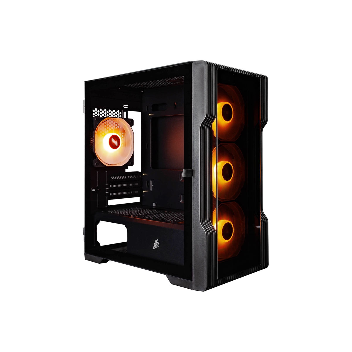 

Корпус 1STPLAYER TRILOBITE T3-G ARGB, mATX, Midi-Tower, 2xUSB 3.0, RGB подсветка, черный, без БП (T3-G-BK-4F2(AP)), TRILOBITE T3-G ARGB