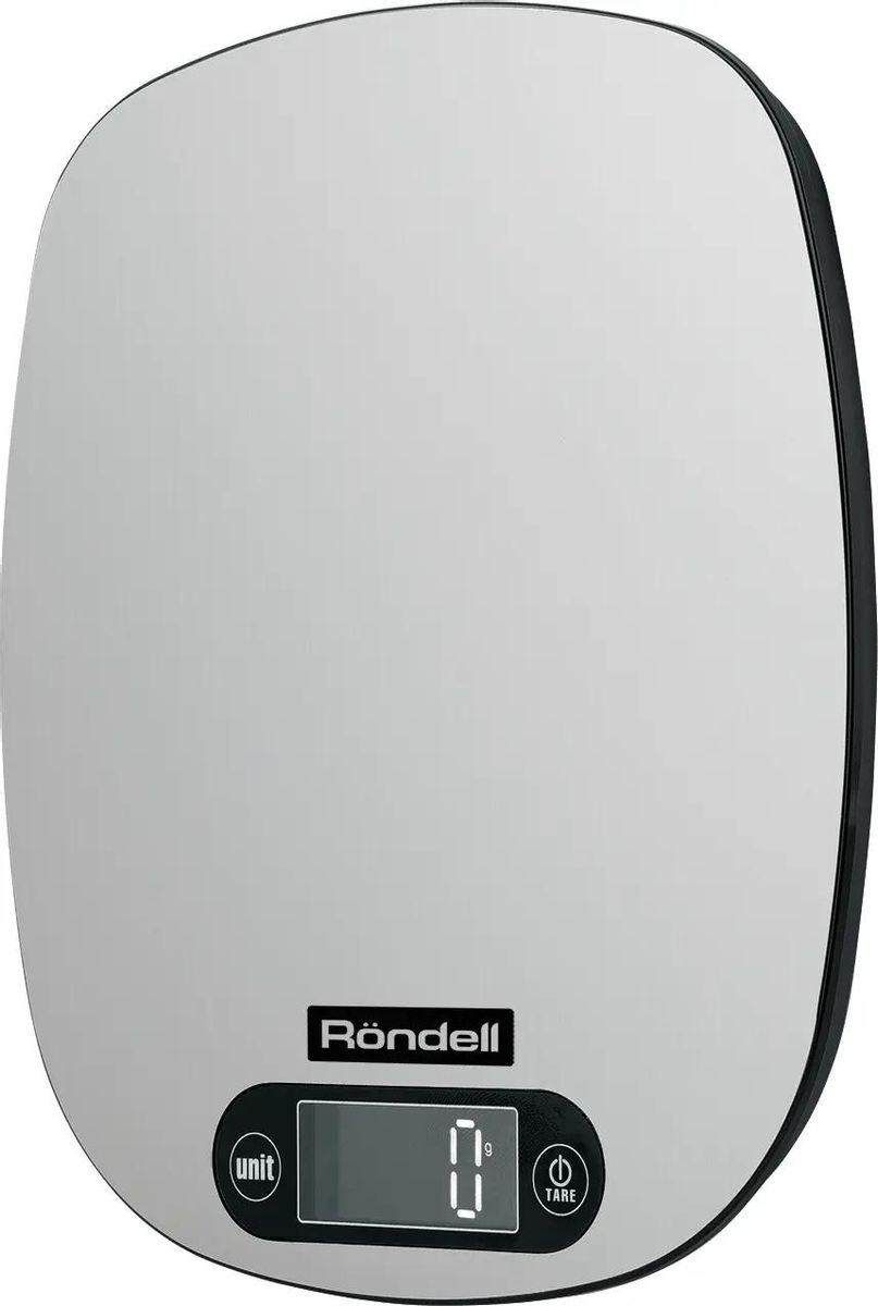 

Кухонные весы электронные Rondell Modern RDE-1552 10 кг, 2 x AAA, серебристый (RDE-1552), Modern RDE-1552