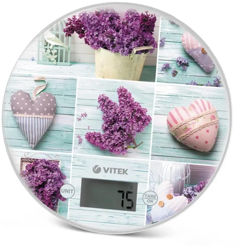 Кухонные весы Vitek VT-2426 до 5 кг, принт