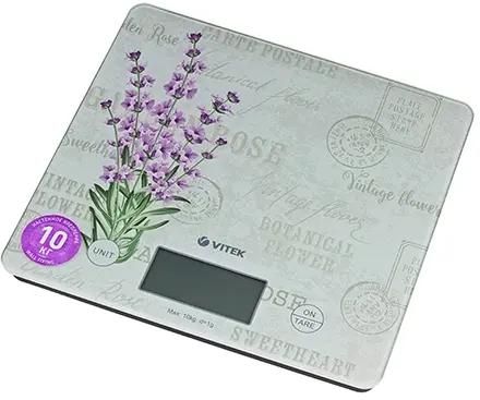 Кухонные весы Vitek VT-8020 до 10 кг, принт