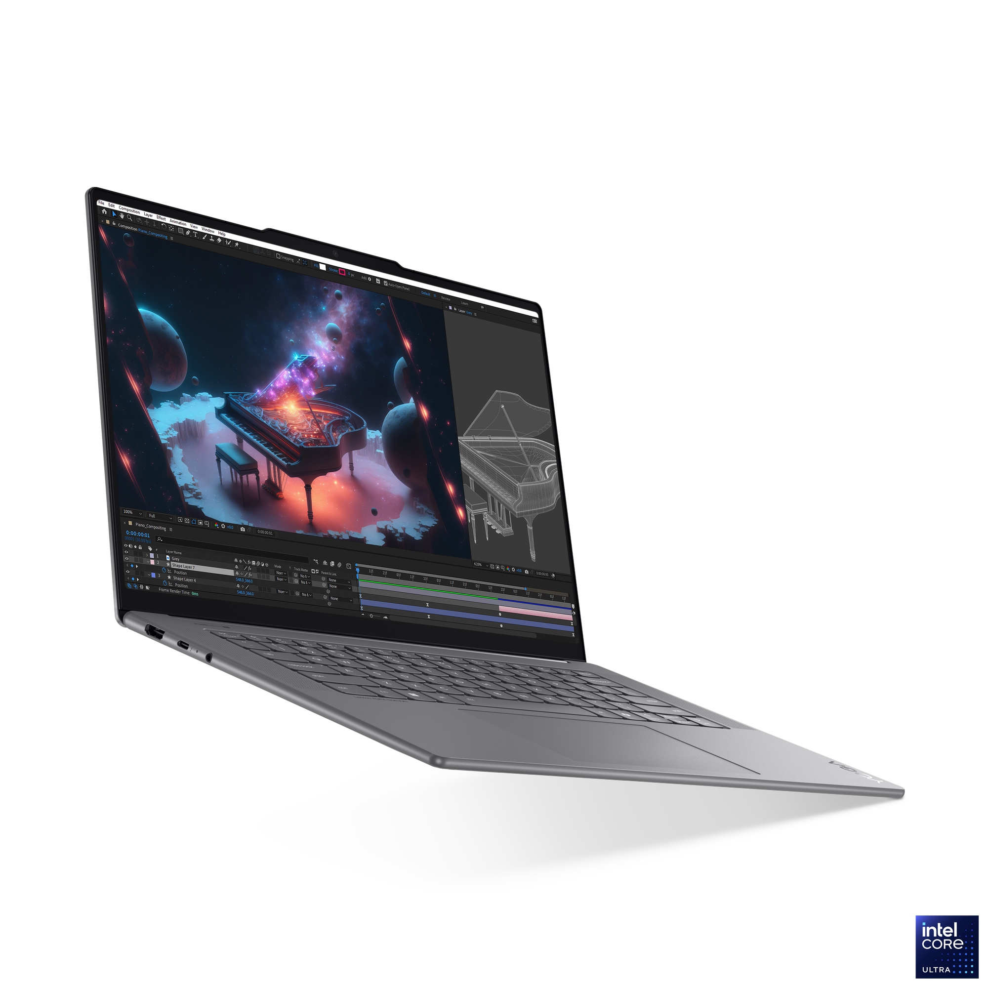 Ноутбук 15.3" Lenovo Yoga Slim 7 15ILL9, серый (83HM004MRK)