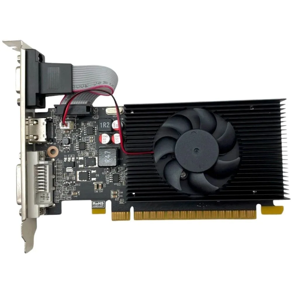 

Видеокарта CBR NVIDIA GeForce GT 710, 2Gb DDR3, 64 бит, PCI-E, VGA, DVI, HDMI, Retail (VGA-STX710-2G-RTL)