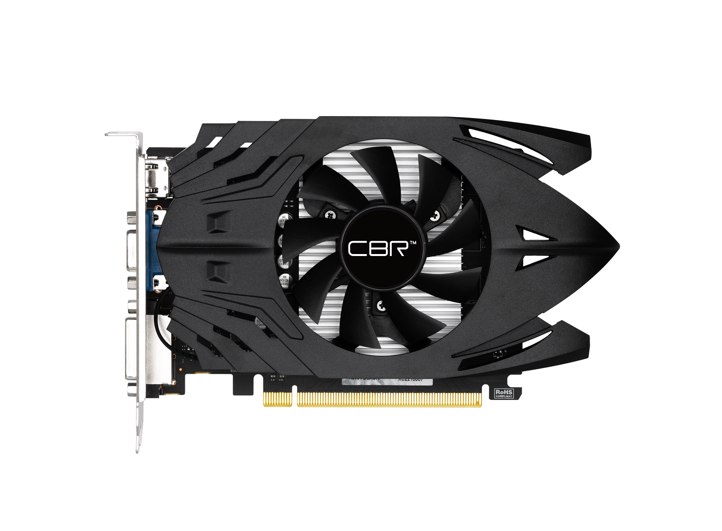 

Видеокарта CBR NVIDIA GeForce GT 730, 2Gb DDR3, 64 бит, PCI-E, VGA, DVI, HDMI, Retail (VGA-STX730-2G-RTL)