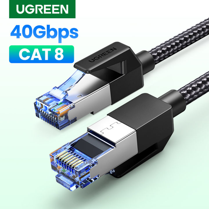 

Патч-корд FFTP кат.8, 1 м, RJ45-RJ45, черный, CU, экранированный, LSZH, UGREEN NW153 (80429), NW153