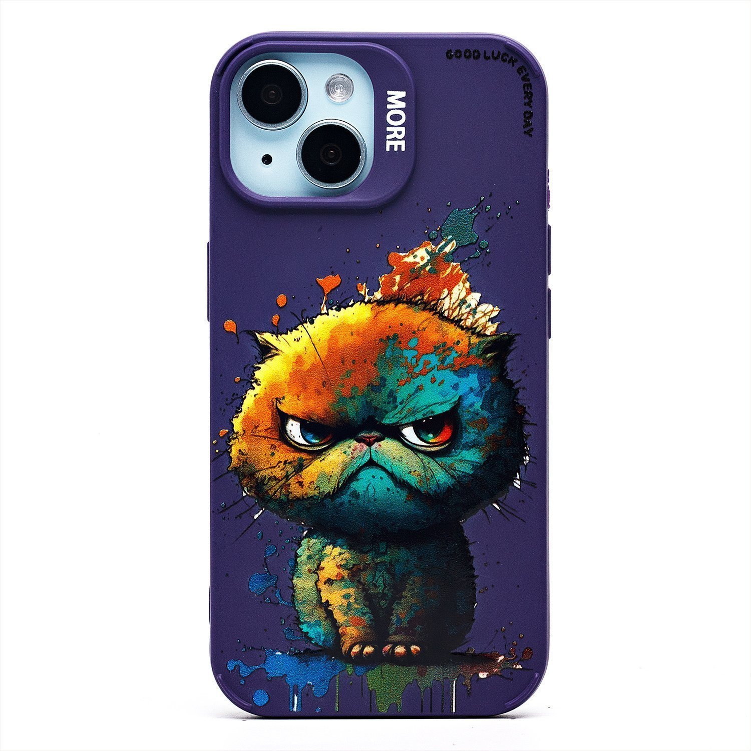 

Чехол-накладка Activ SC335 для смартфона Apple iPhone 15, TPU, фиолетовый (кот) (227033)