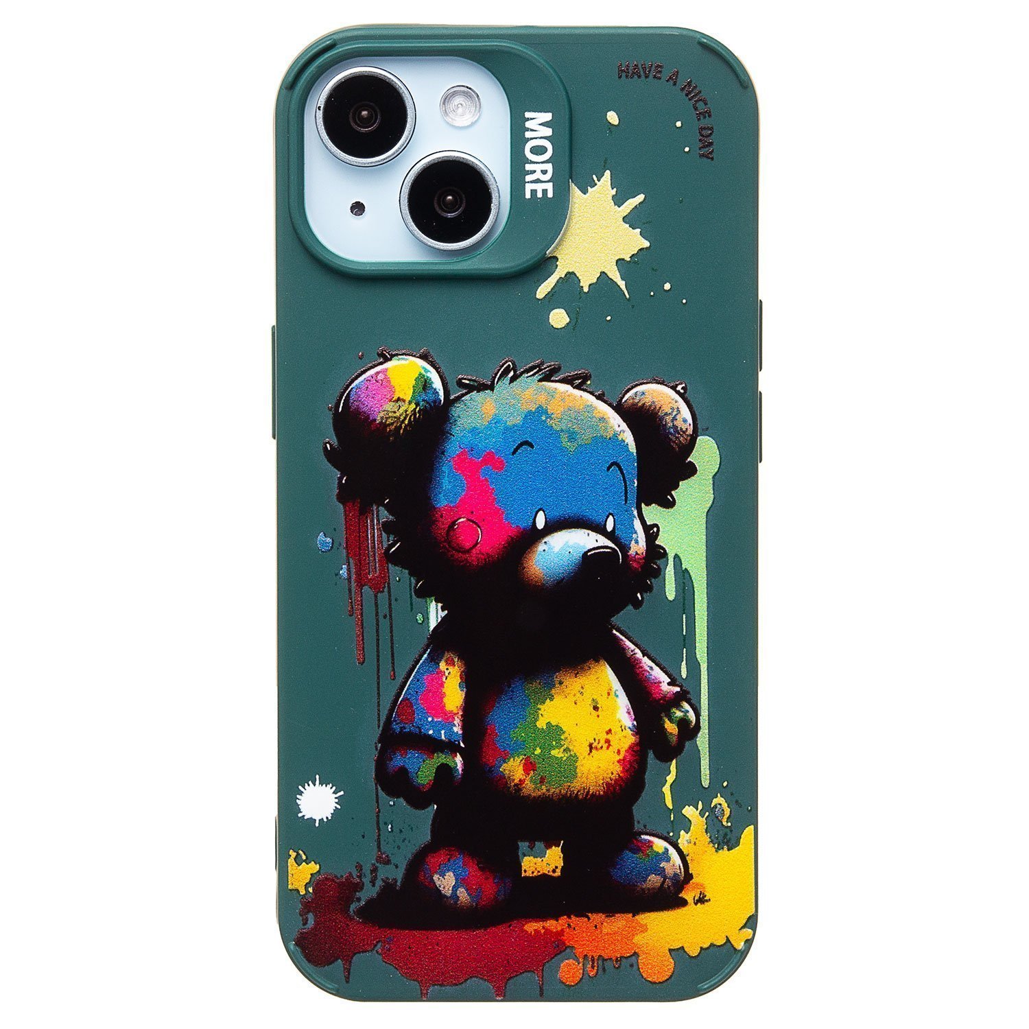 

Чехол-накладка Activ SC335 для смартфона Apple iPhone 15, TPU, темно-зеленый (кот) (227037)