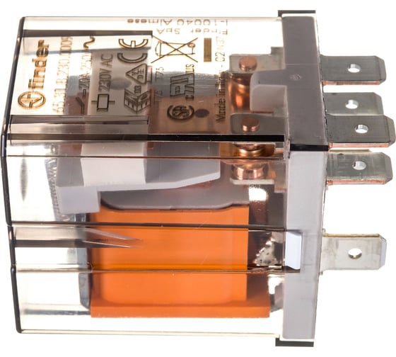 

Реле силовое FINDER Faston 250, 16А, черный (628282300309)