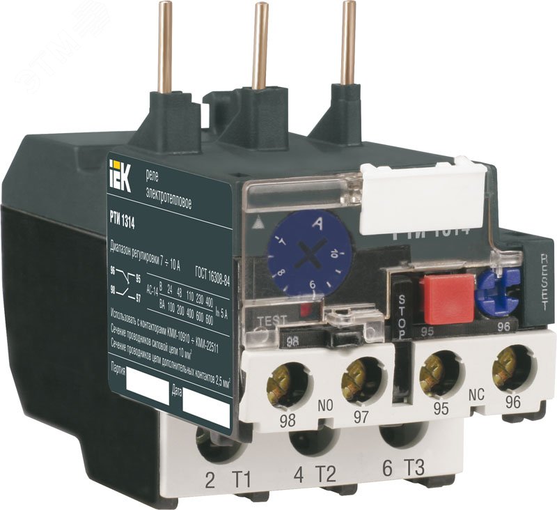 

Реле тепловое IEK РТИ-1304 0.4-0.63А , 4А (DRT10-D004-C063), РТИ-1304 0.4-0.63А