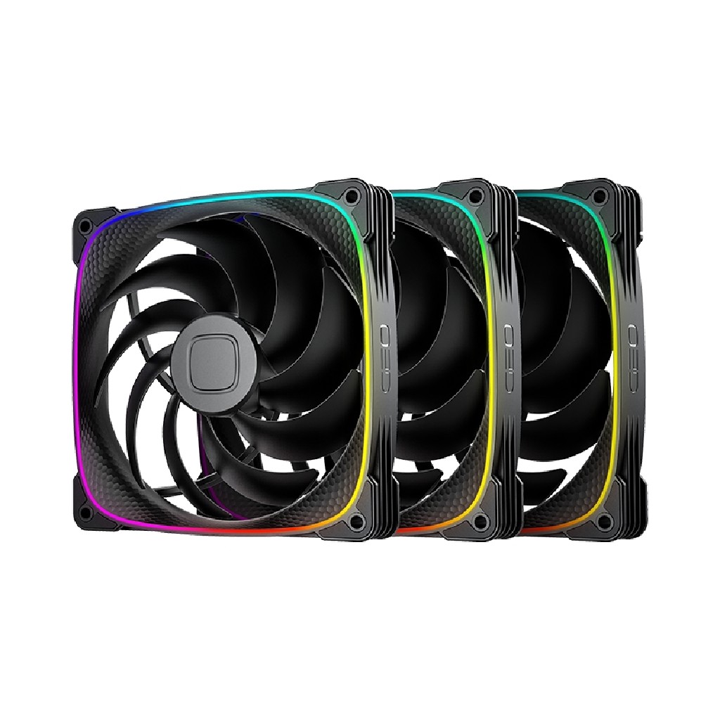 

Комплект вентиляторов Geometric Future Squama 2503B-14 TRIPLE PACK, 140 мм, 2400rpm, 34 дБ, 4-pin PWM, 3шт, черный, ARGB подсветка (GF_SQM-2503B-14-TP), 2503B-14 TRIPLE PACK