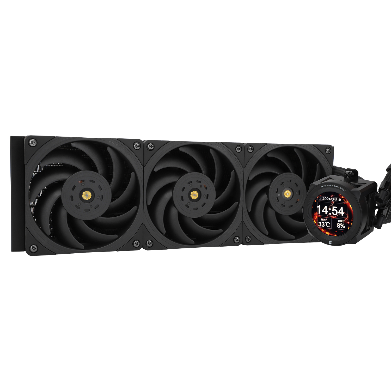 

Жидкостное охлаждение Thermalright Core Vision 360 BLACK для Socket 115x/1200/1700/1851/AM5/AM4, 3x120 мм, черный (C-VISION-360-BL), Core Vision 360 BLACK