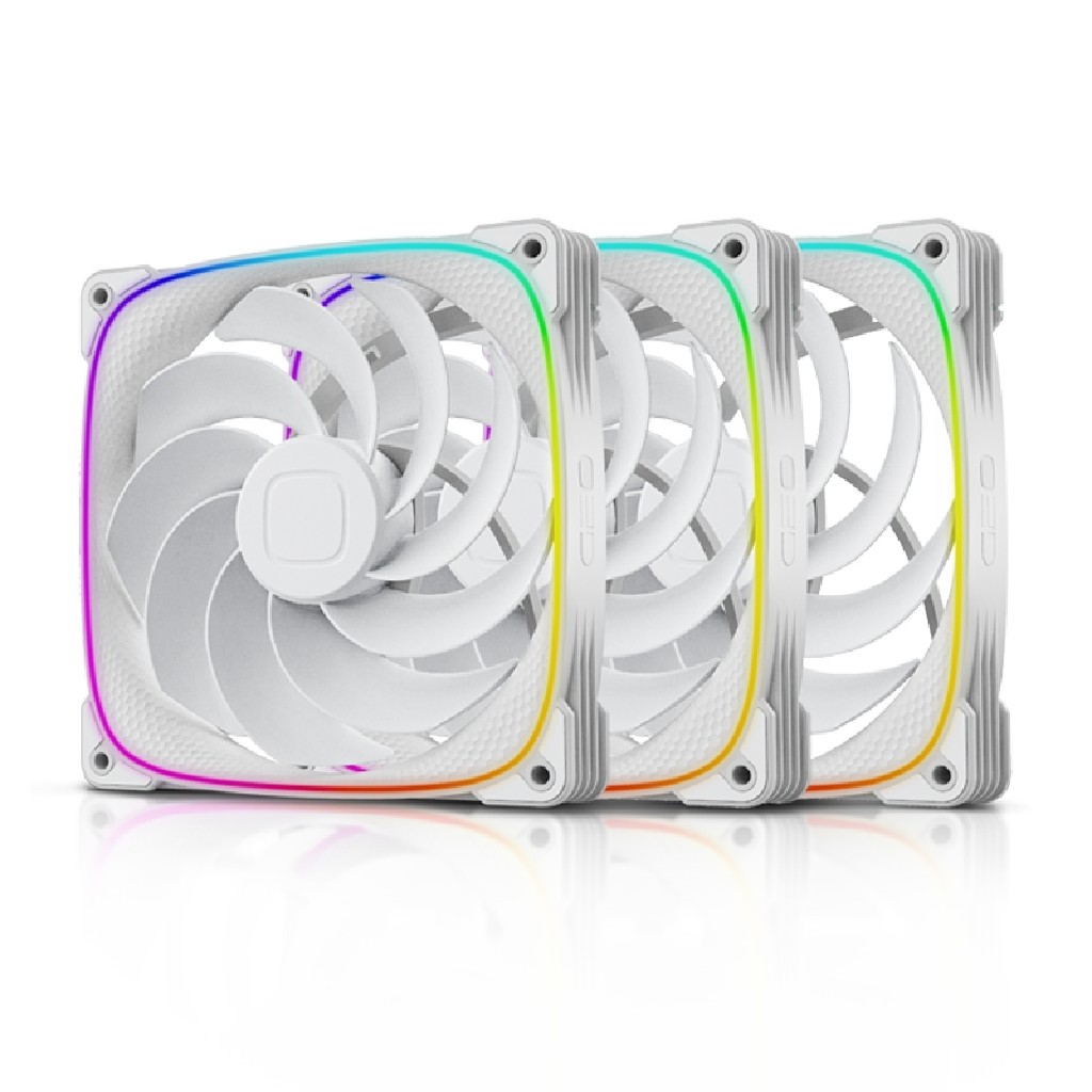 

Комплект вентиляторов Geometric Future Squama 2503RW-14 REVERSE, 140 мм, 2100rpm, 34 дБ, 4-pin PWM, 3шт, белый, ARGB подсветка (GF_SQM-2503RW-14-TP), 2503RW-14 REVERSE