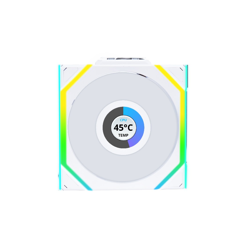Вентилятор Lian Li UNI Fan SL WIRELESS LCD 120 Reverse Blade, 120x124 мм, 1шт (G99.12RSLLCD1W1W.R0)