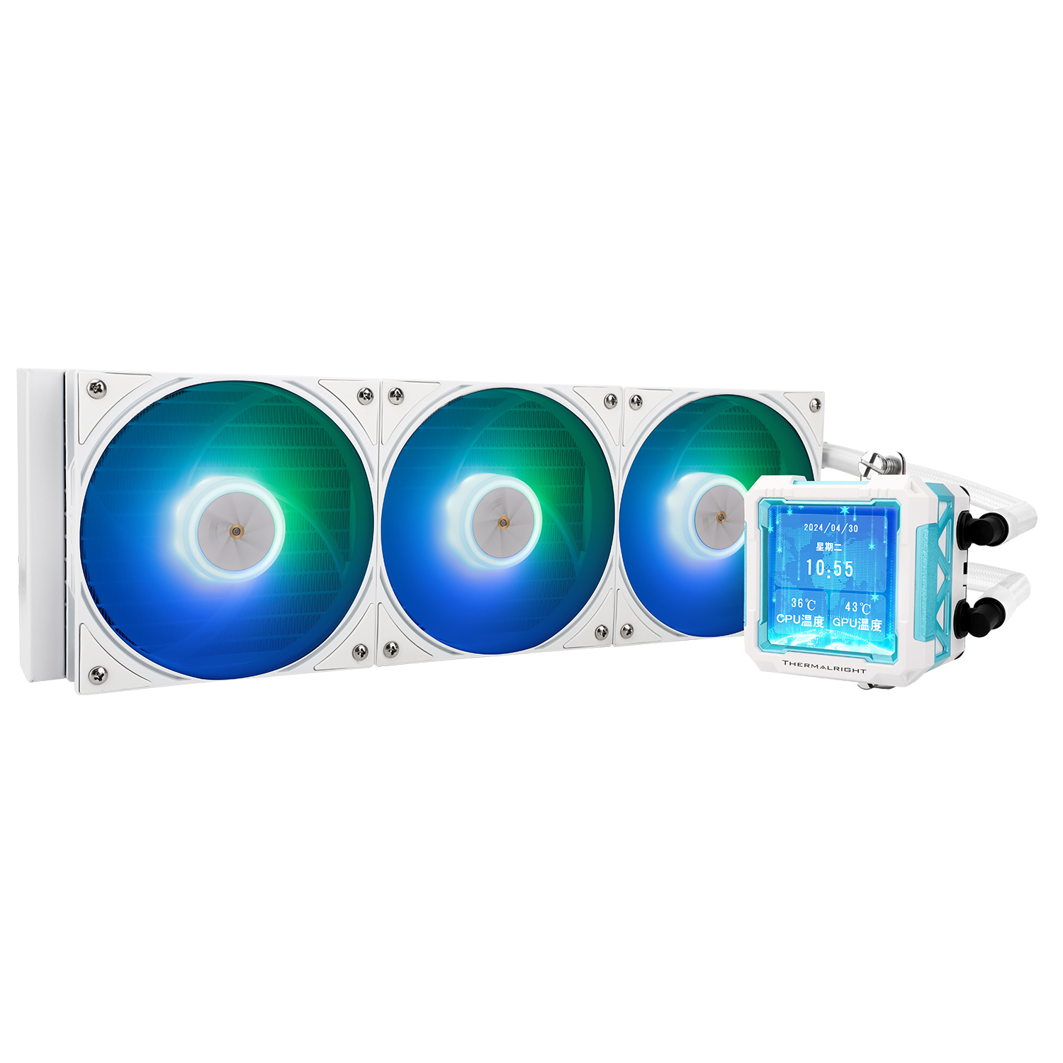 Жидкостное охлаждение Thermalright Frozen Warframe PRO 360 WHITE ARGB, 3x120 мм