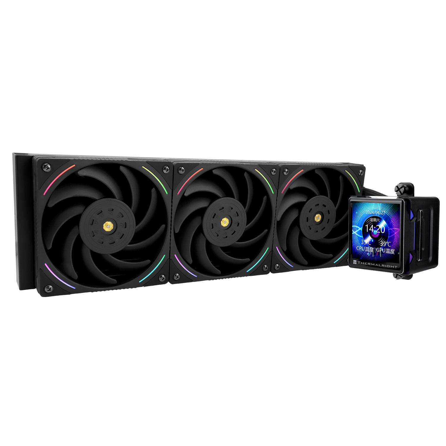 

Жидкостное охлаждение Thermalright Elite Vision 360 BLACK ARGB для Socket 115x/2066/2011/2011-3/1200/1700/1851/AM5/AM4, 3x120 мм, ARGB, черный (Elite Vision 360 BLACK ARGB), Elite Vision 360 BLACK ARGB