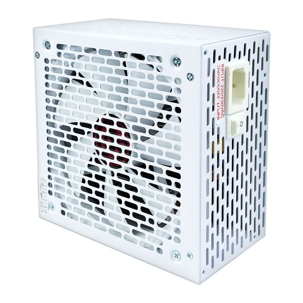 Блок питания 800 Вт, Ginzzu PC800 White, 140 мм 80 Plus