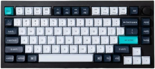

Клавиатура проводная/беспроводная Keychron Q1 Max, механическая, Gateron Jupiter Brown, подсветка, Bluetooth/Радиоканал/USB, черный (Q1M-M3) Английская раскладка!!!, Q1 Max