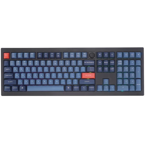 

Клавиатура проводная/беспроводная Keychron V6 Max, механическая, Gateron Jupiter Brown, подсветка, Bluetooth/Радиоканал/USB, черный (V6M-D3), V6 Max