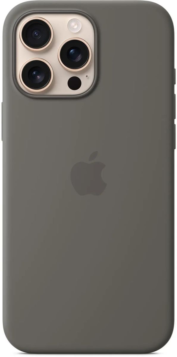

Чехол-накладка Apple Silicone Case with MagSafe для смартфона Apple iPhone 16 Pro Max, силикон, серый (MYYV3FE/A)