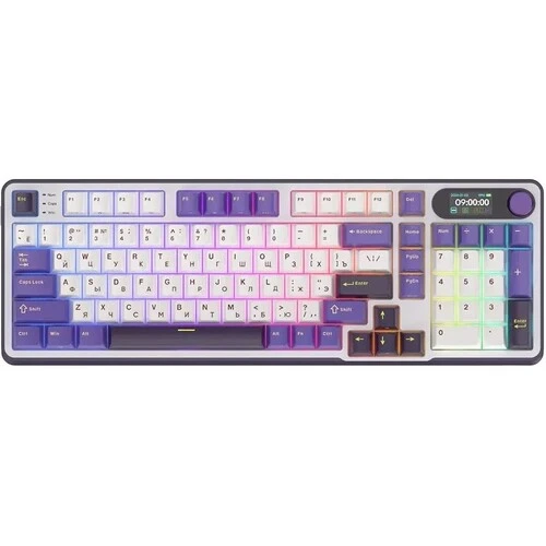 Клавиатура Royal Kludge RK-S98 , Bluetooth/Радиоканал/USB, белый (6935280826009)