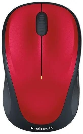 

Мышь беспроводная Logitech M235, 1000dpi, оптическая светодиодная, USB/Радиоканал, черный/красный (910-007130), M235