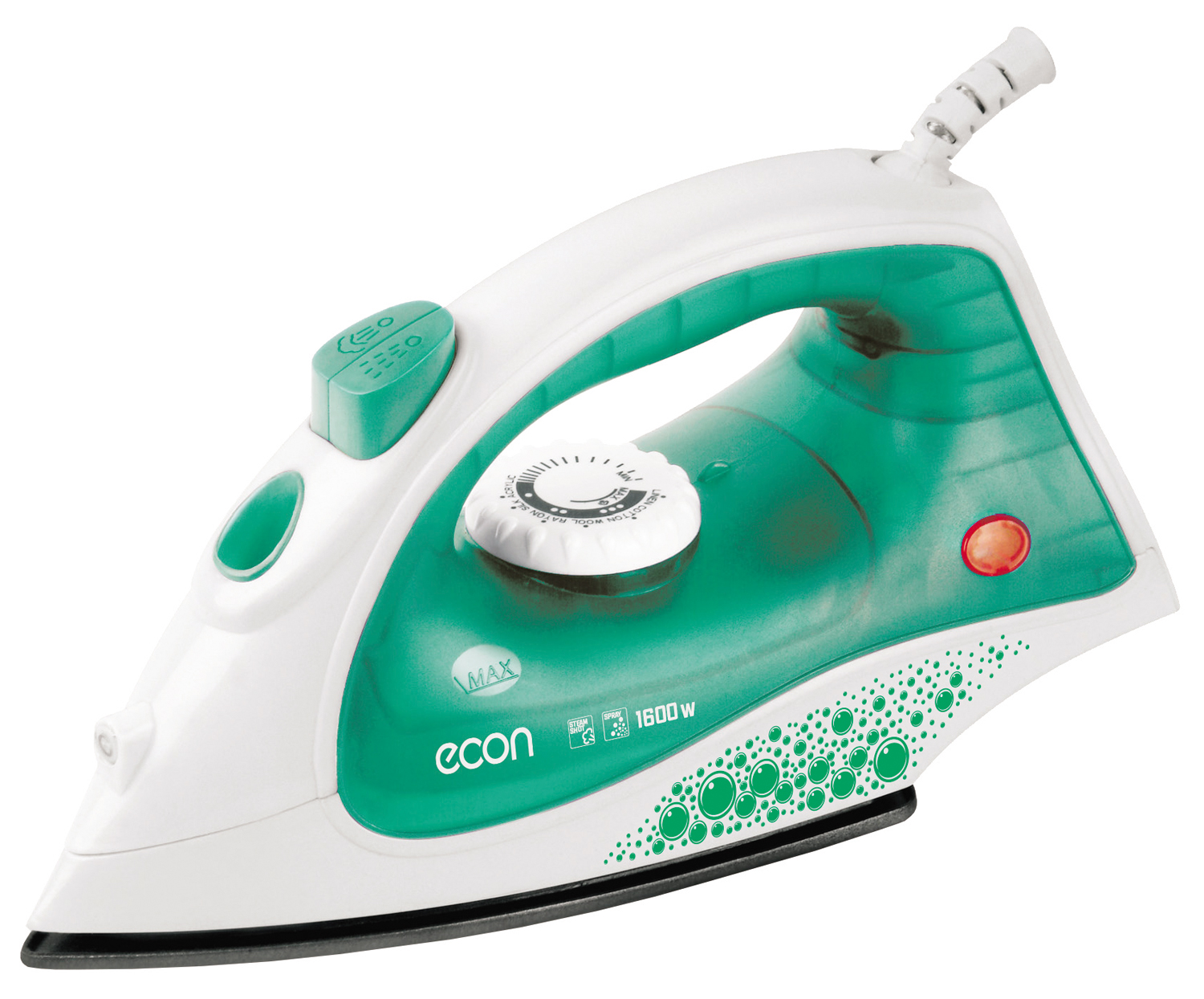 Утюг Econ ECO-BI1601 1.6 кВт, зеленый/белый