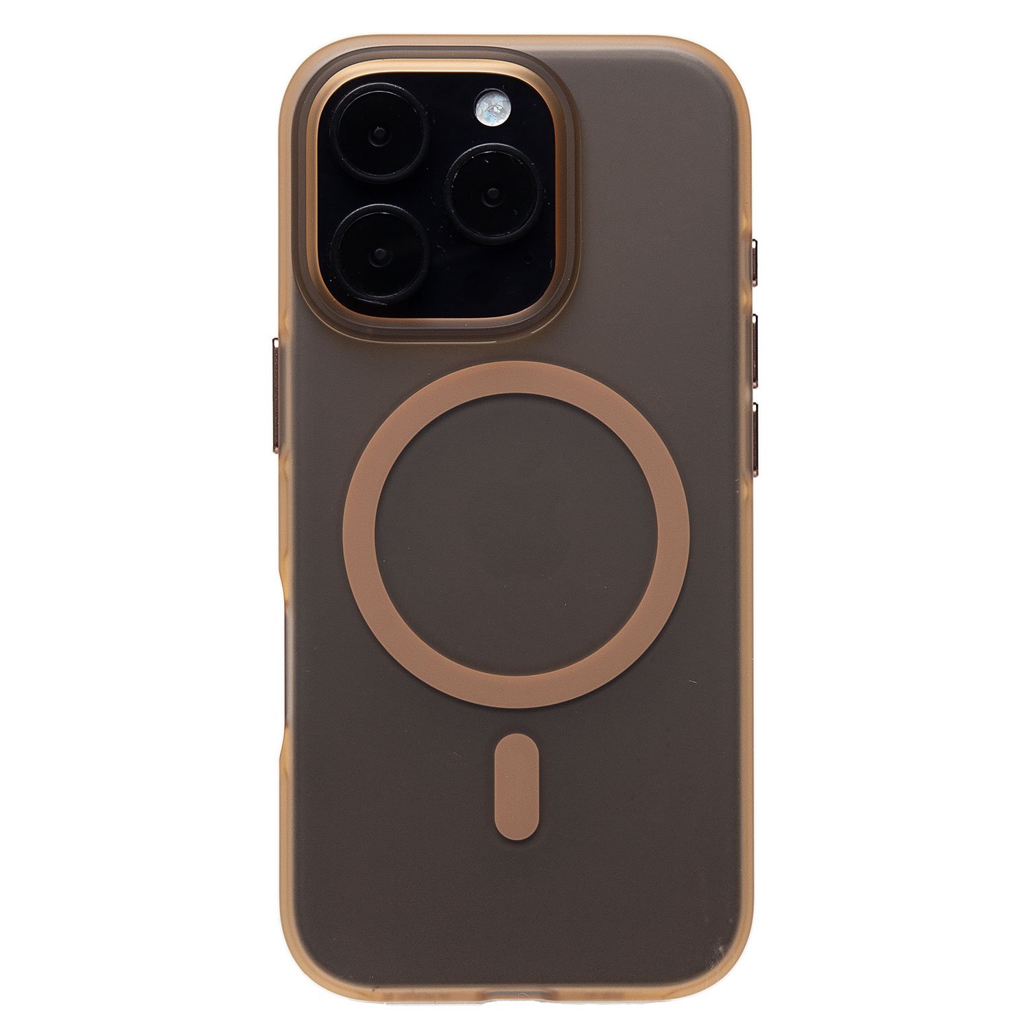 

Чехол-накладка Activ SM038 SafeMag для смартфона Apple iPhone 16 Pro, TPU, золотистый/прозрачный (238598)