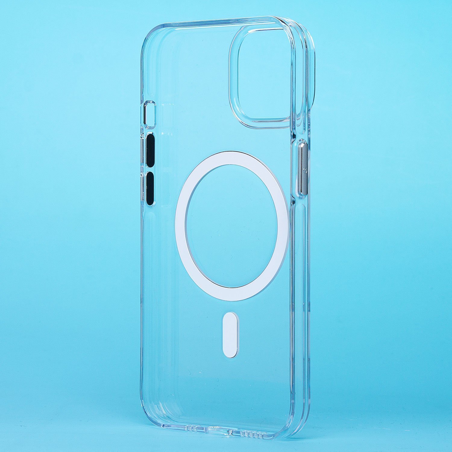 

Чехол-накладка Activ SM039 SafeMag для смартфона Apple iPhone 13/iPhone 14, TPU, черный/прозрачный (238604)