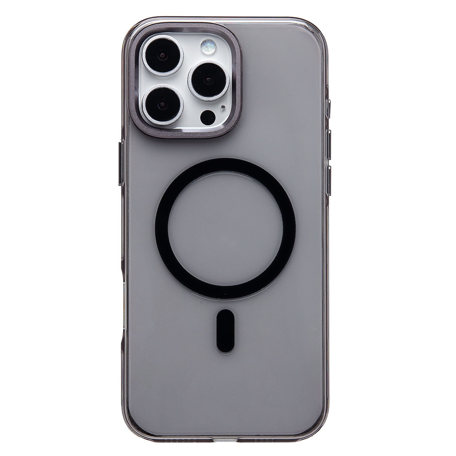 

Чехол-накладка Activ SM039 SafeMag для смартфона Apple iPhone 16 Pro Max, TPU, черный/прозрачный (238615)