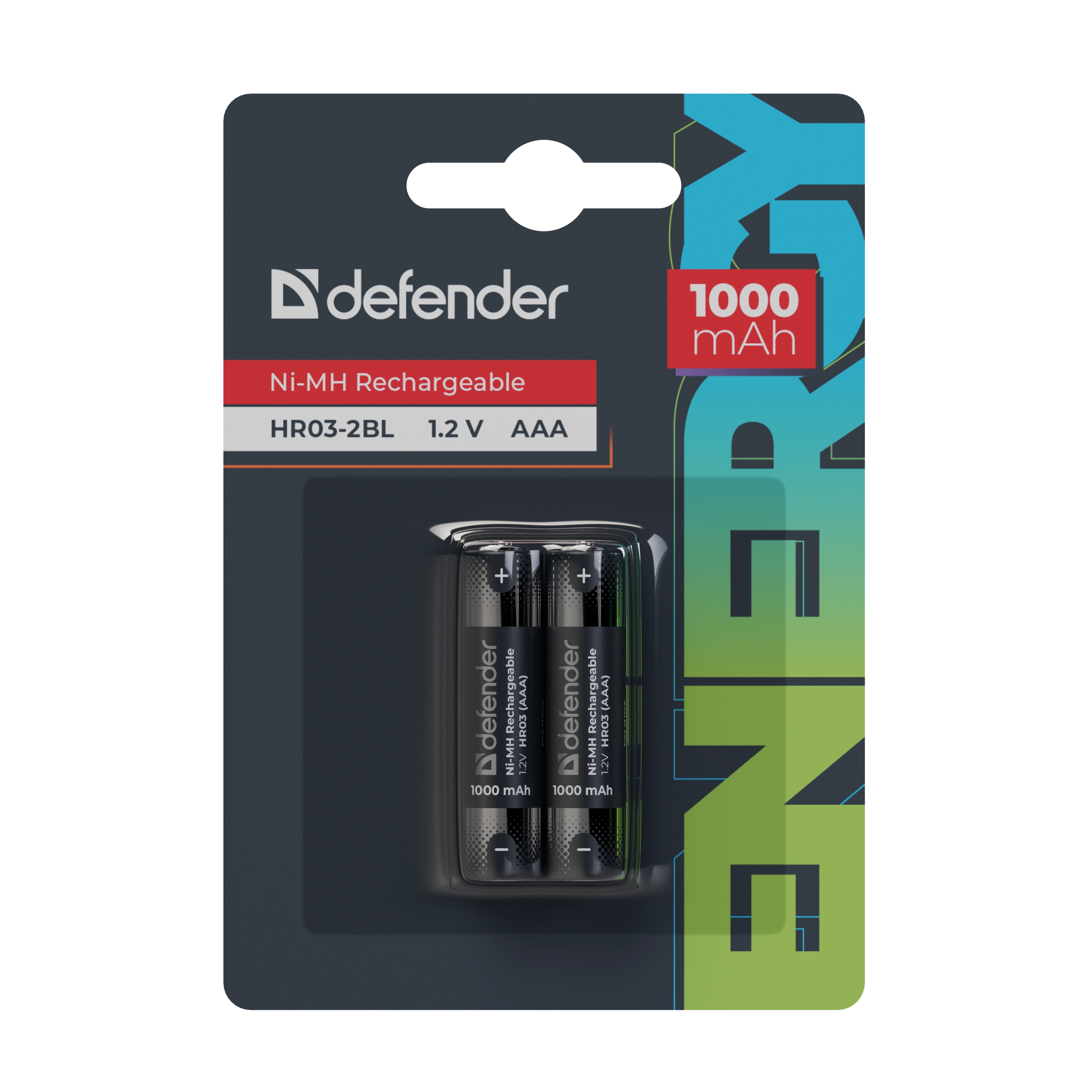 

Аккумулятор Defender HR03-2BL, AAA/HR03, 1.2V 1 А·ч, 2 шт. (56511), HR03-2BL