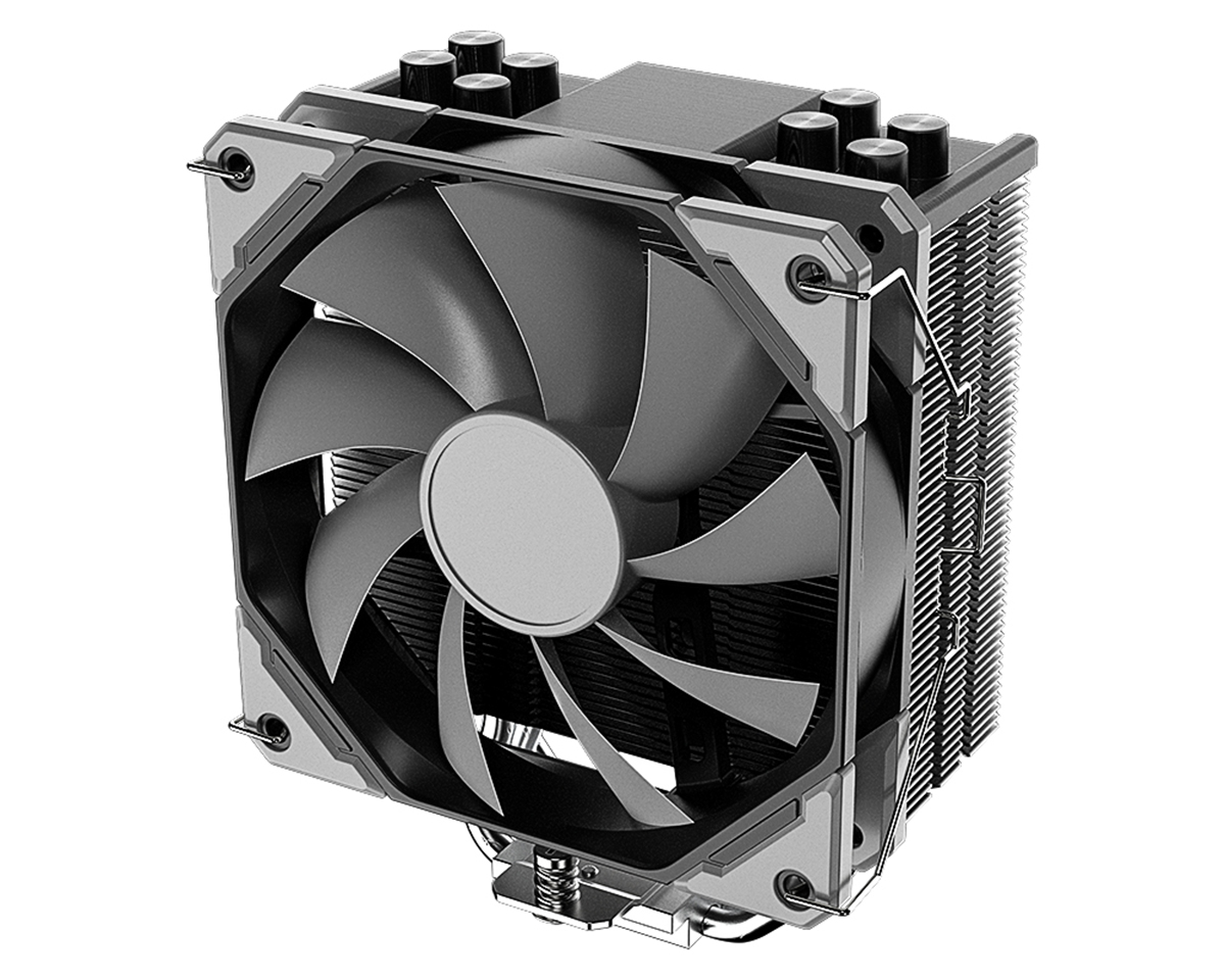 Кулер для процессора ID-COOLING SE-214-XT BASIC для Socket/115x/1200/1700/1851/AM4/AM5, 120 мм, 1800rpm, 35.2 дБА, 180 Вт, 4-pin PWM, Al+Cu (SE-214-XT BASIC) отказ от покупки, замятие пластин радиатора