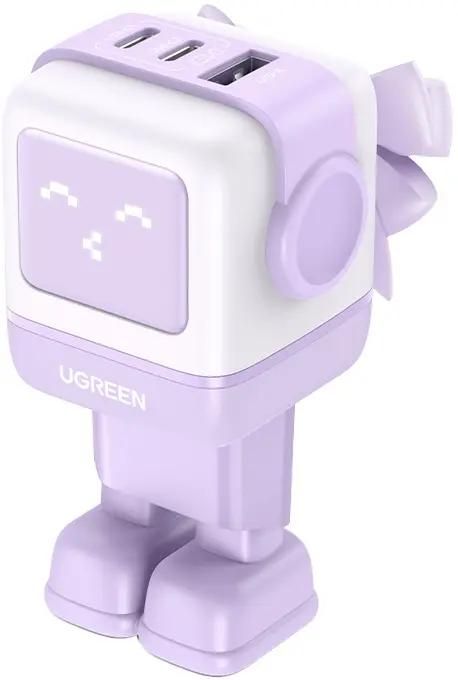 

Сетевое зарядное устройство UGREEN CD361 65 Вт, USB, EU, 2xUSB type-C, PD, белый/фиолетовый (35291), CD361