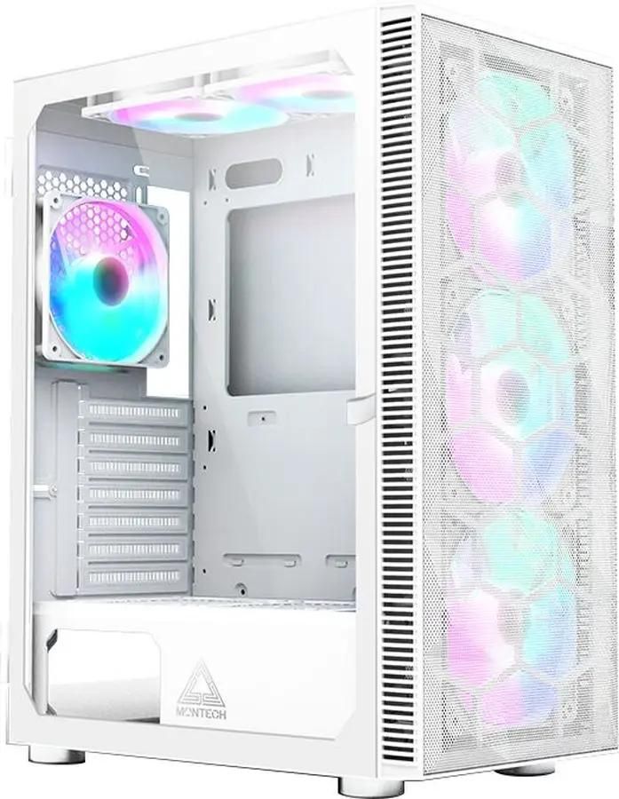 

Корпус MONTECH X3 Mesh, ATX, Midi-Tower, USB 3.0, RGB подсветка, белый, без БП (X3 MESH WH), X3 Mesh