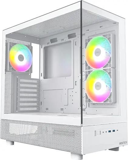 Корпус MONTECH XR, Midi-Tower, без БП, белый