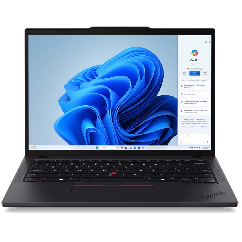 

Ноутбук Lenovo ThinkPad T14 G4 14" IPS 1920x1200, Intel Core Ultra 7 155H 1.4 ГГц, 16Gb RAM, 512Gb SSD, W11Pro, черный (21MLA01LCD)