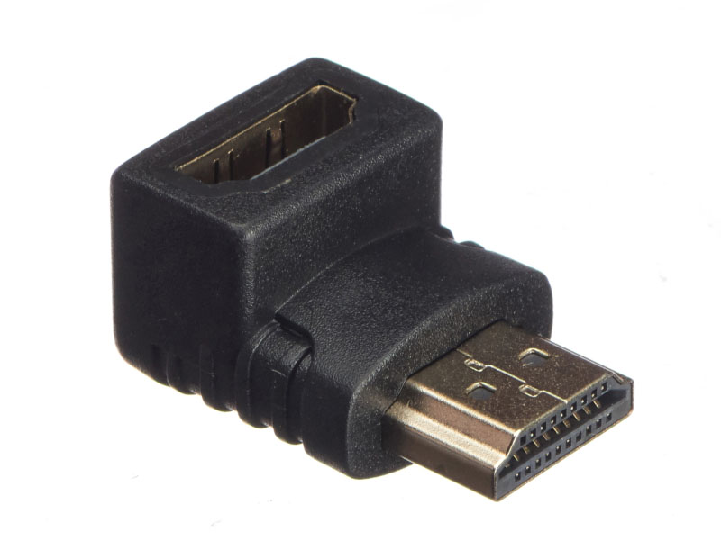 

Переходник (адаптер) HDMI(19M)-HDMI(19F) угловой, черный Netko Optima (NH950)