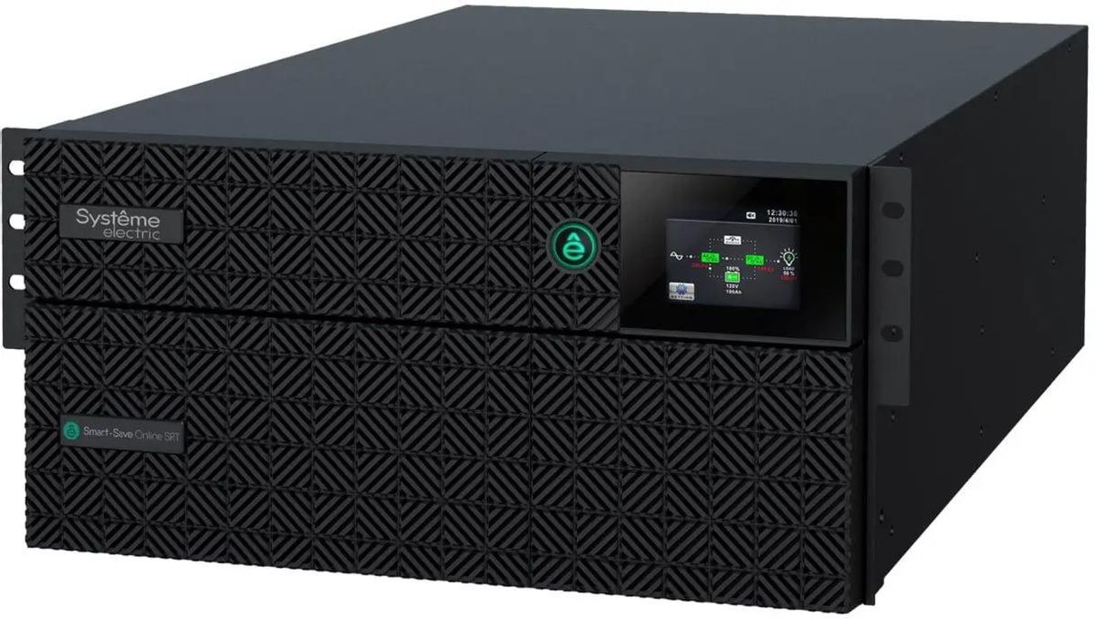 

ИБП Systeme Electric Smart-Save Online SRT, 6000 В·А, 6 кВт, 6хC13,4хC19, розеток - 10, USB, черный (SRTSE6KRTXLIEC-NC)