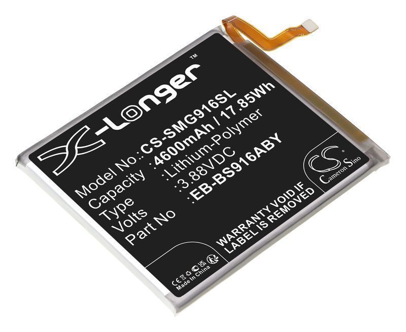 

Аккумулятор CameronSino CS-SMG916SL/EB-BS916ABY для Samsung Galaxy S23 Plus, 3.88V, 4.6 А·ч (CS-SMG916SL), CS-SMG916SL