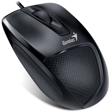 Мышь проводная Genius DX-150X, оптическая светодиодная, USB, черный