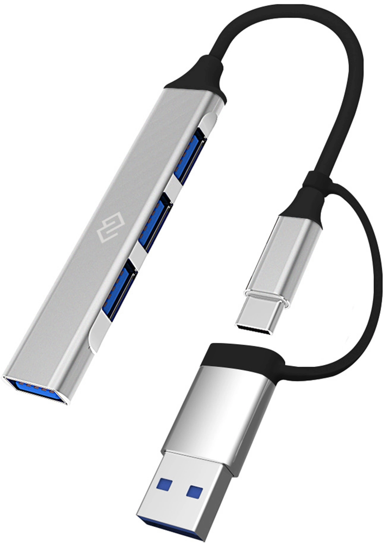 

USB-концентратор Digma DHUB-4USB-AC-3.0, 4xUSB 3.0, серебристый (DHUB-4USB-AC-3.0), DHUB-4USB-AC-3.0