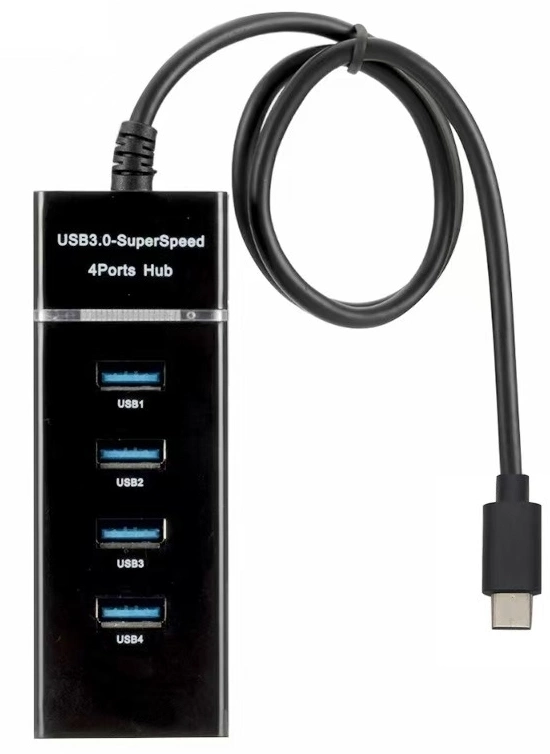 USB-концентратор Digma DHUB-4USB-C-3.0, 4xUSB 3.0