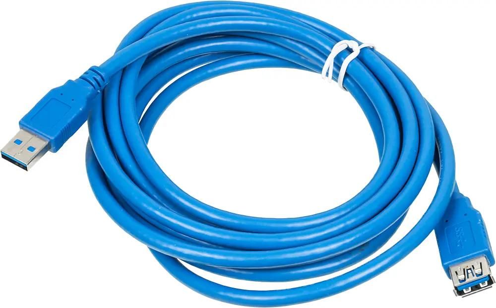 

Кабель-удлинитель USB(Am)-USB(Af), 3 м, синий, Behpex (576403)